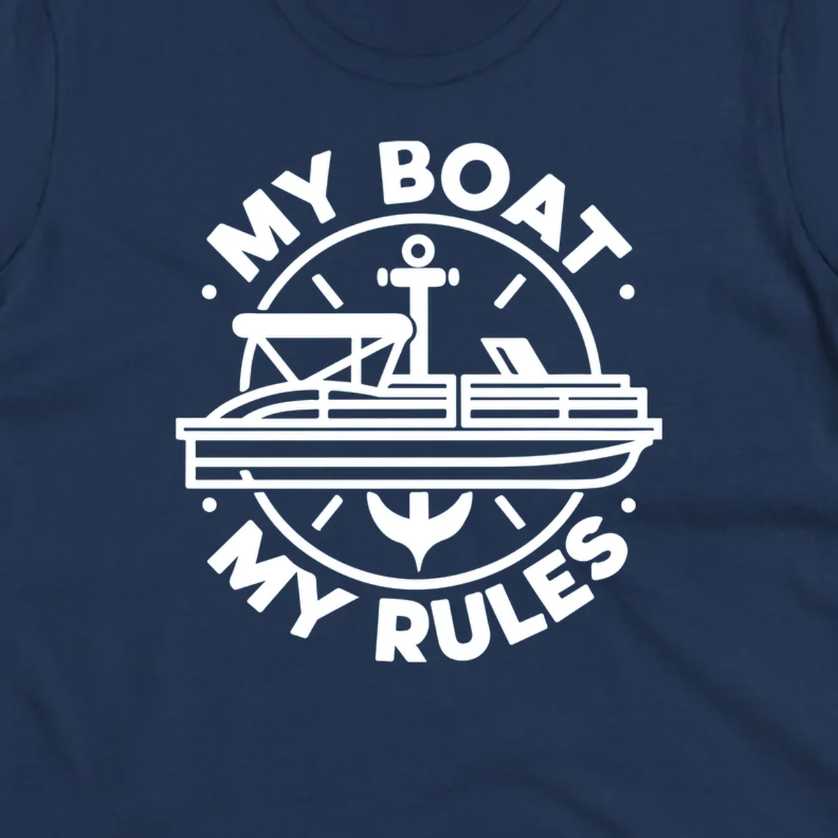My Boat My Rules pontoon boat and anchor design