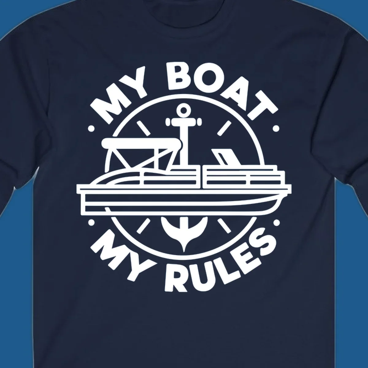 My Boat My Rules pontoon boat and anchor design