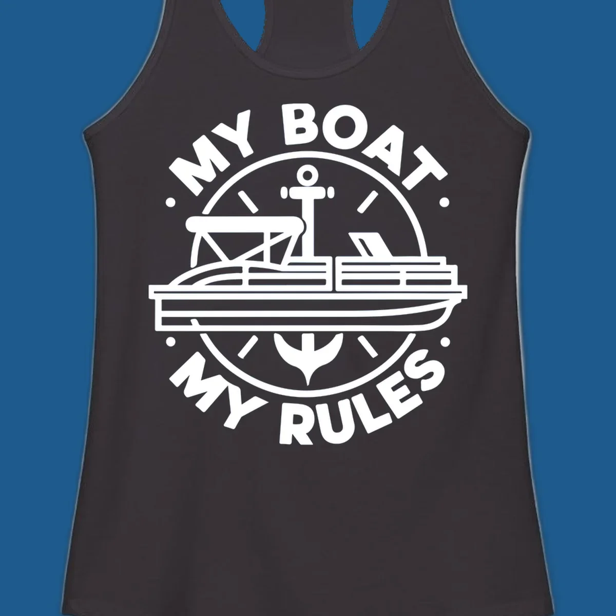 My Boat My Rules pontoon boat and anchor design