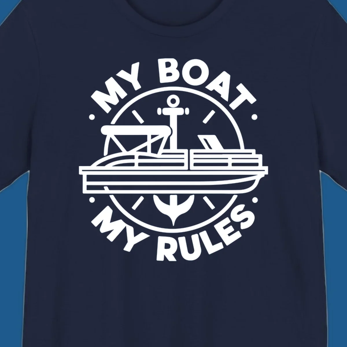 My Boat My Rules pontoon boat and anchor design
