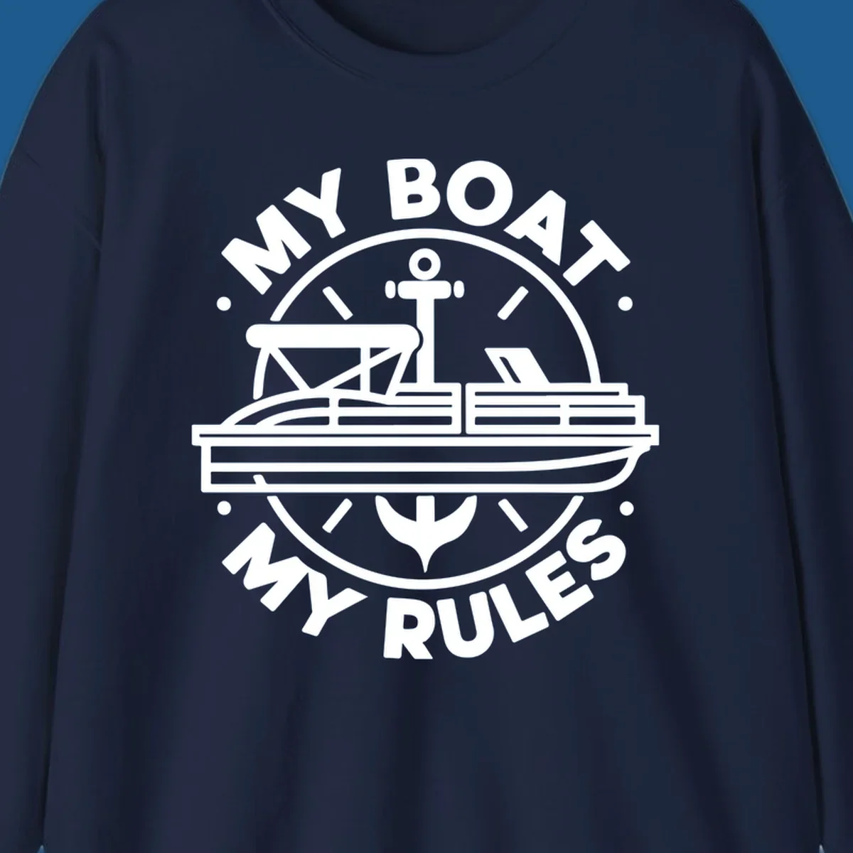 My Boat My Rules pontoon boat and anchor design