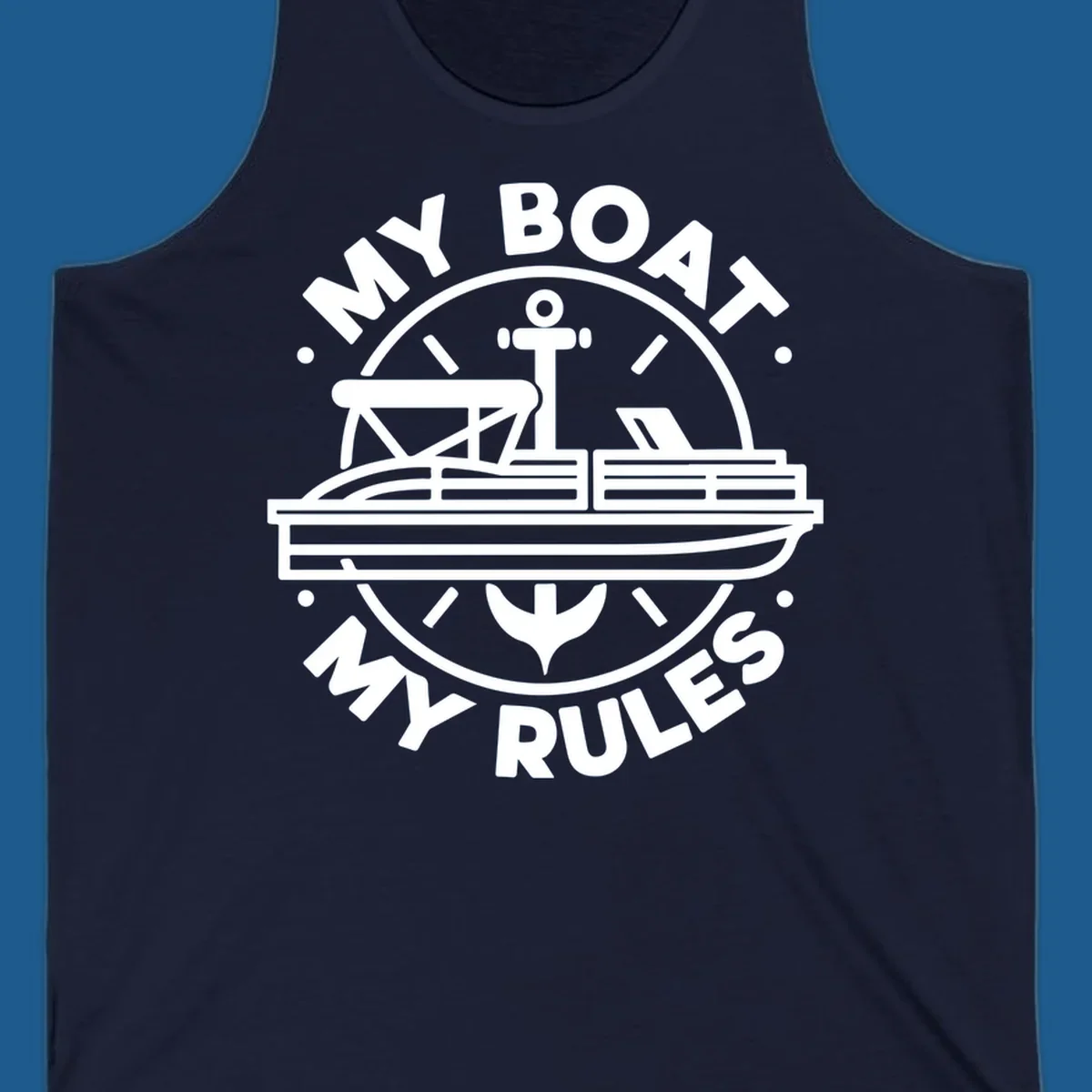 My Boat My Rules pontoon boat and anchor design
