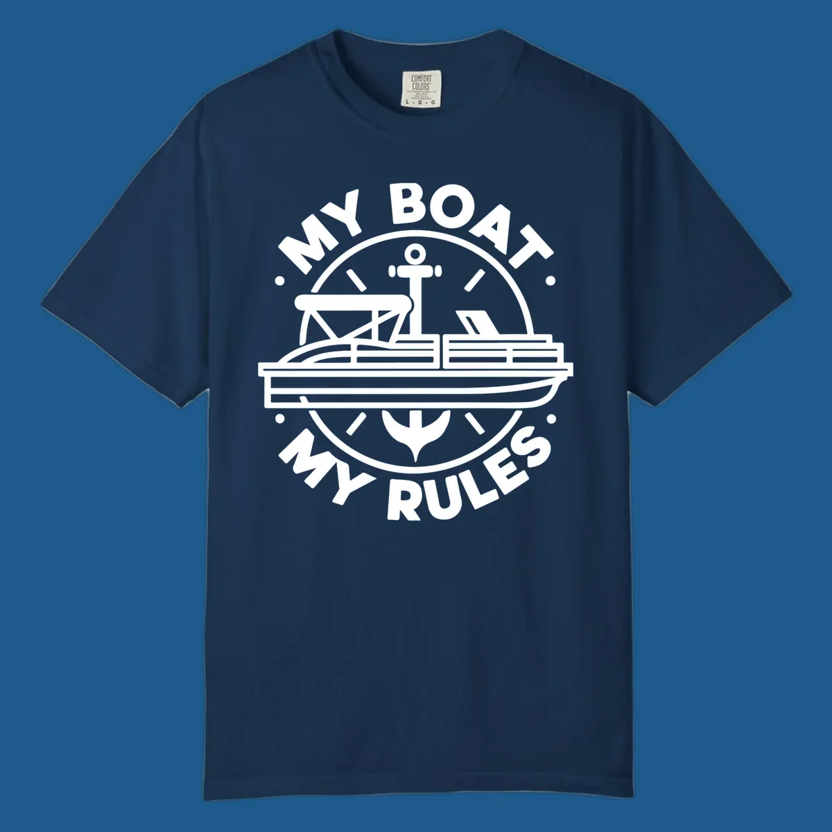 My Boat My Rules pontoon boat and anchor design