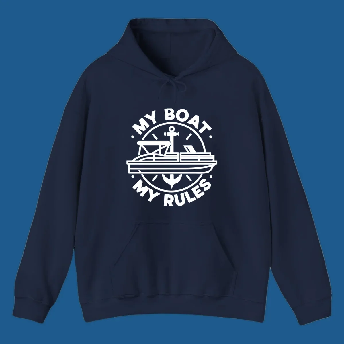 My Boat My Rules pontoon boat and anchor design