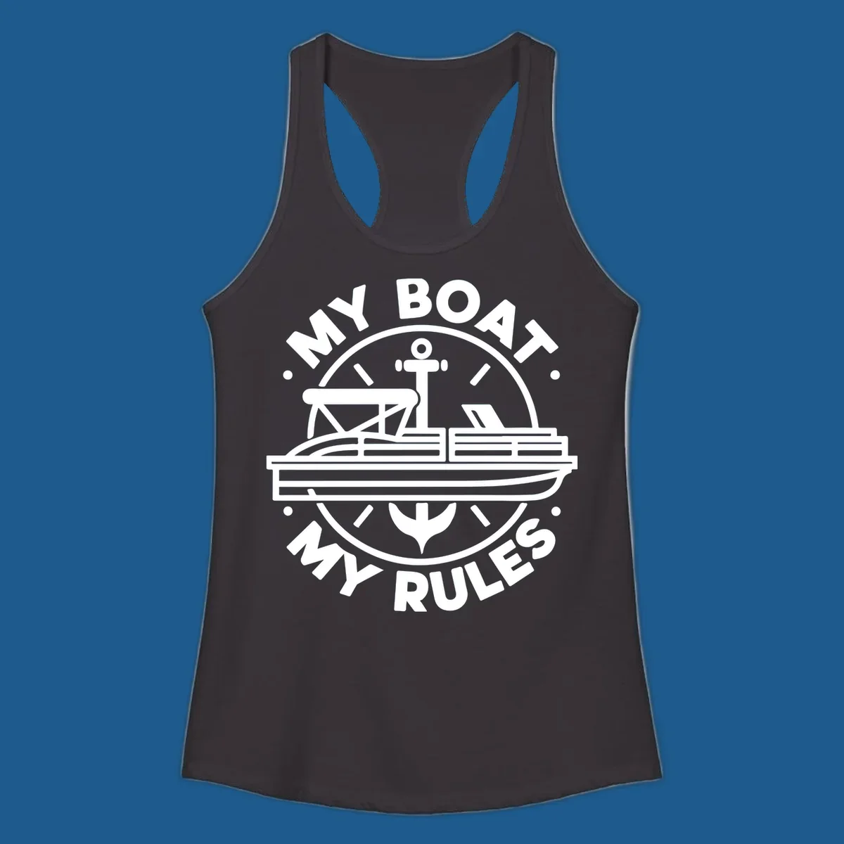 My Boat My Rules pontoon boat and anchor design
