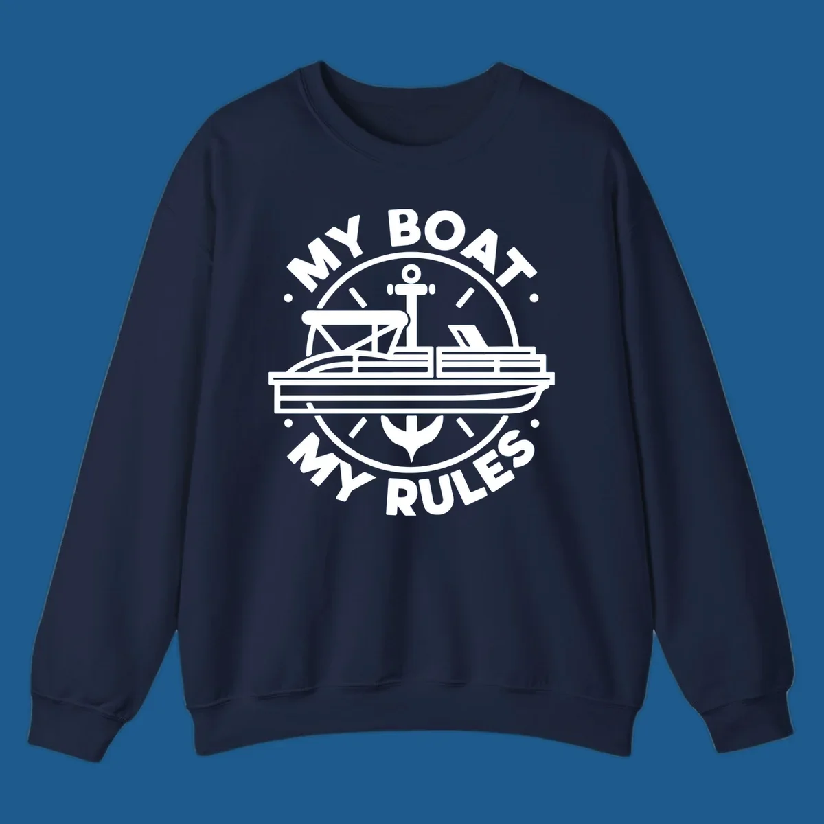My Boat My Rules pontoon boat and anchor design