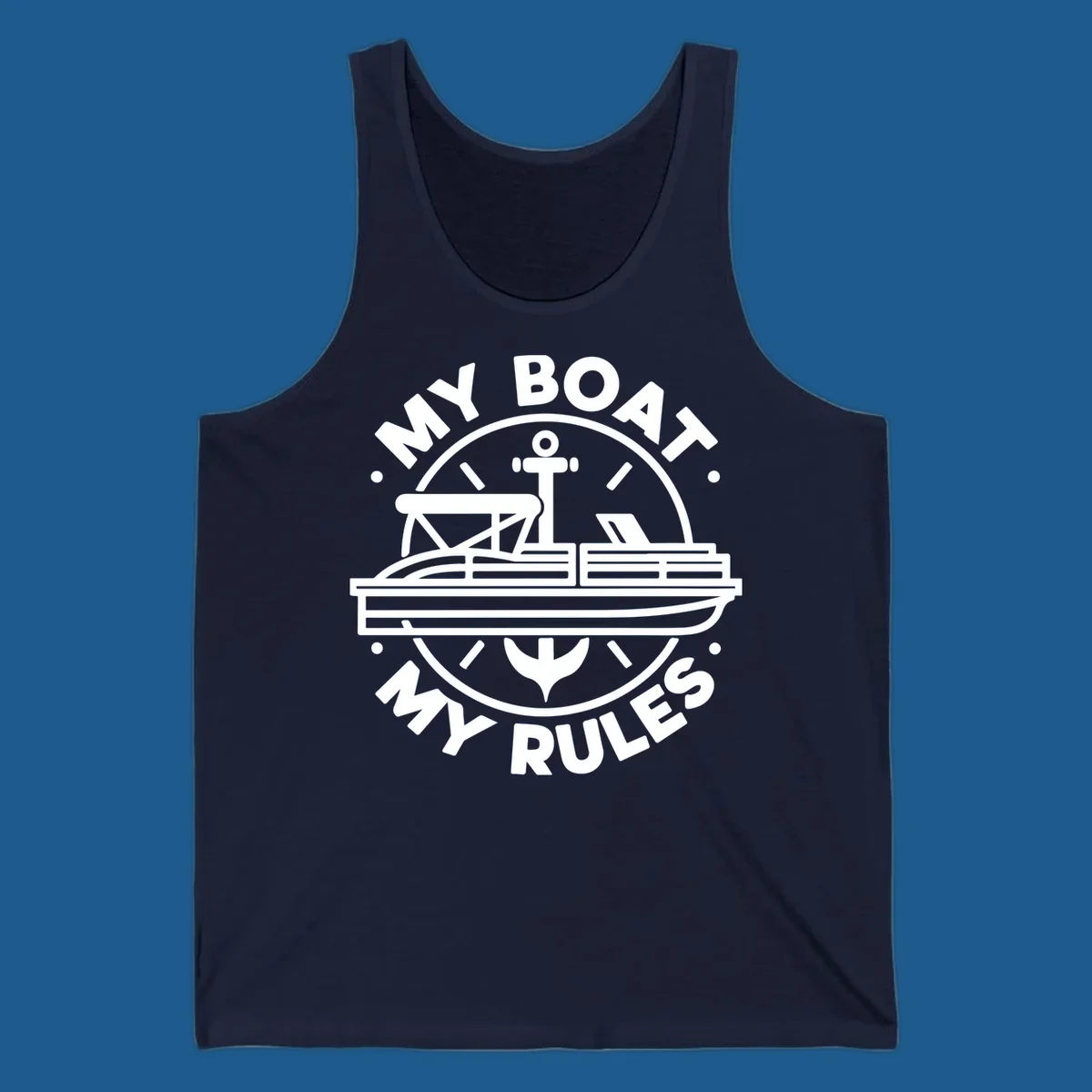 My Boat My Rules pontoon boat and anchor design