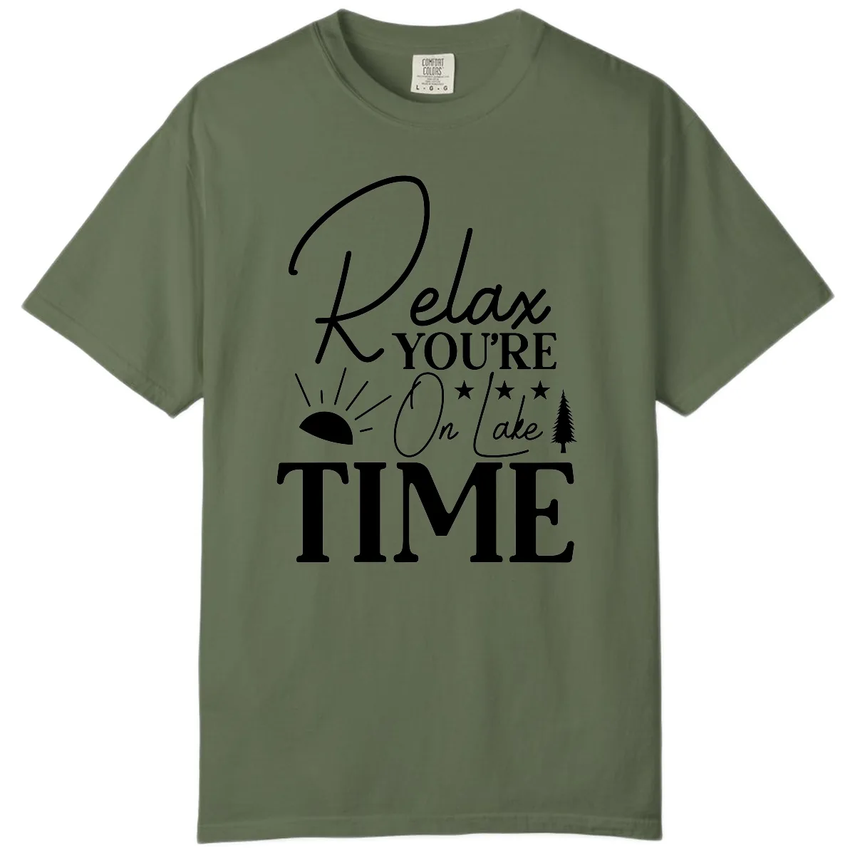 Relax You're On Lake Time Comfort Color in Sage