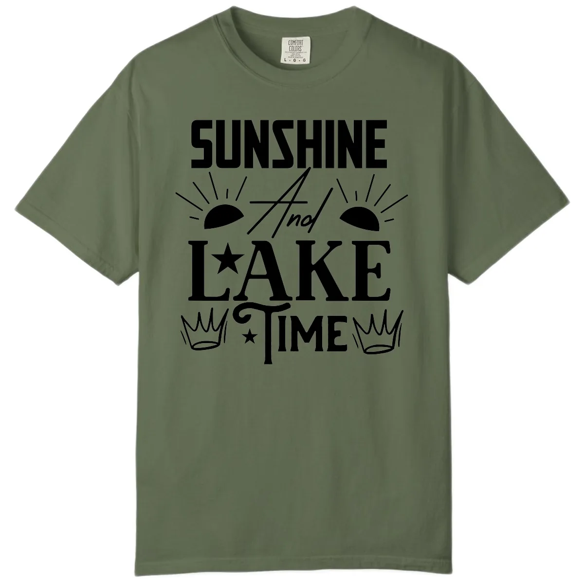 Sunshine And Lake Time Comfort Color in Sage