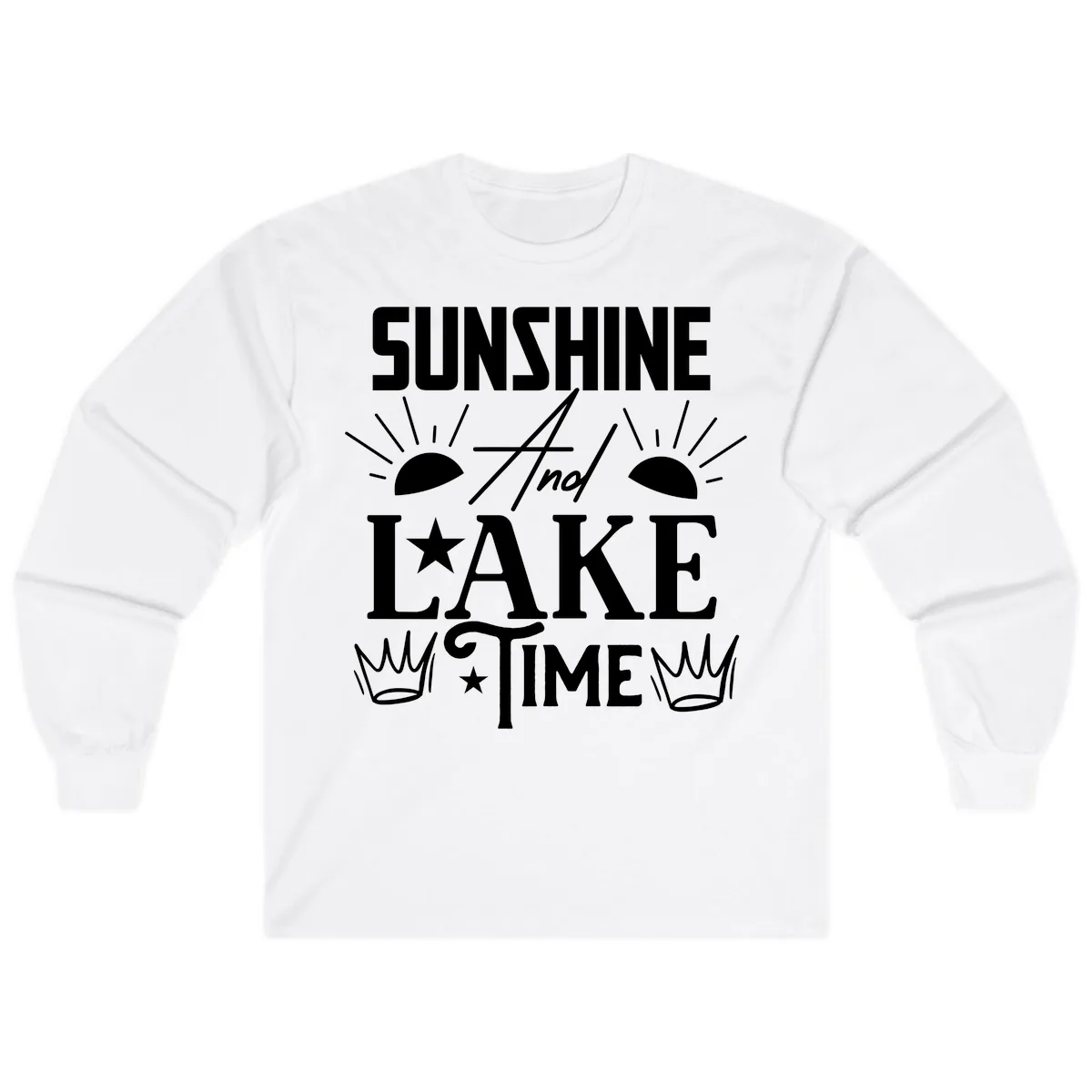 Sunshine And Lake Time Long Sleeve in White