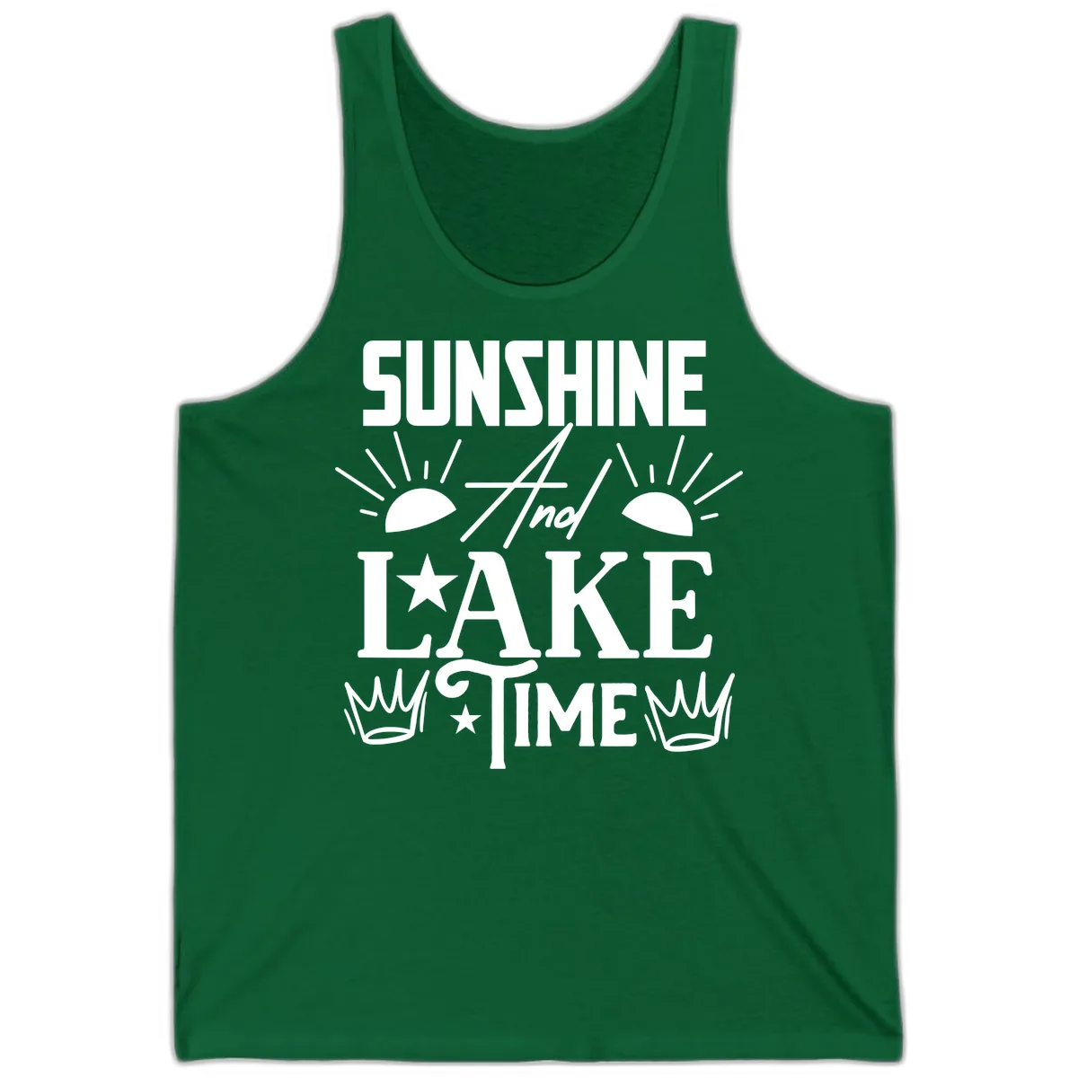 Sunshine And Lake Time Tank in Kelly