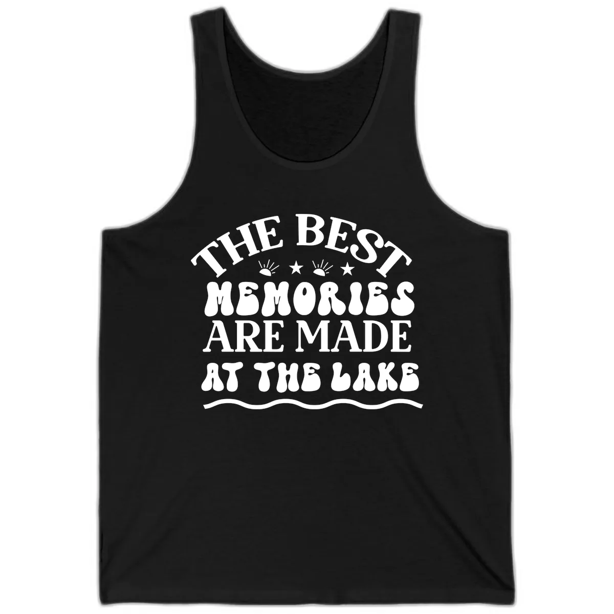 The Best Memories Are Made At The Lake Tank in Black