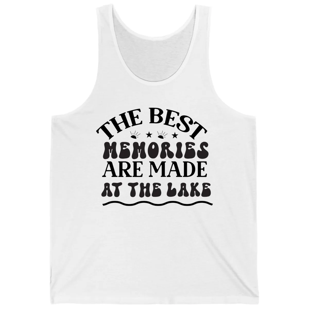 The Best Memories Are Made At The Lake Tank in White