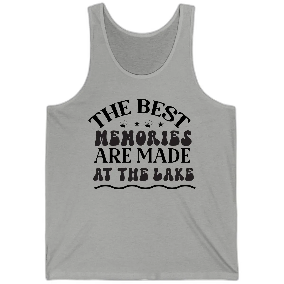 The Best Memories Are Made At The Lake Tank in Athletic Heather