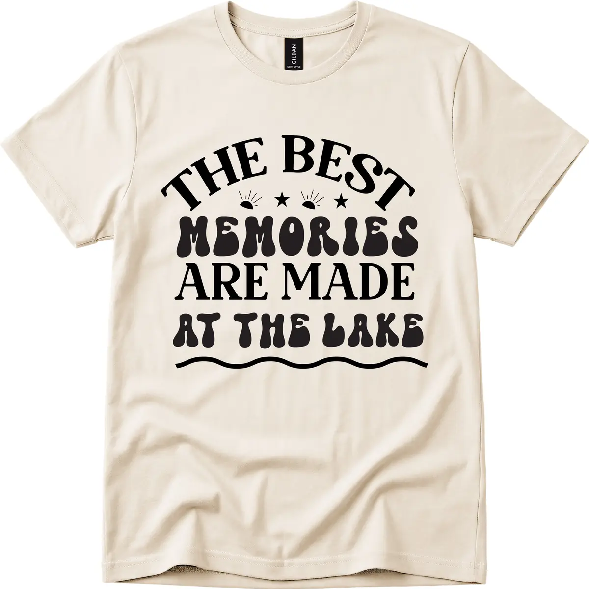 The Best Memories Are Made At The Lake T-Shirt in Natural