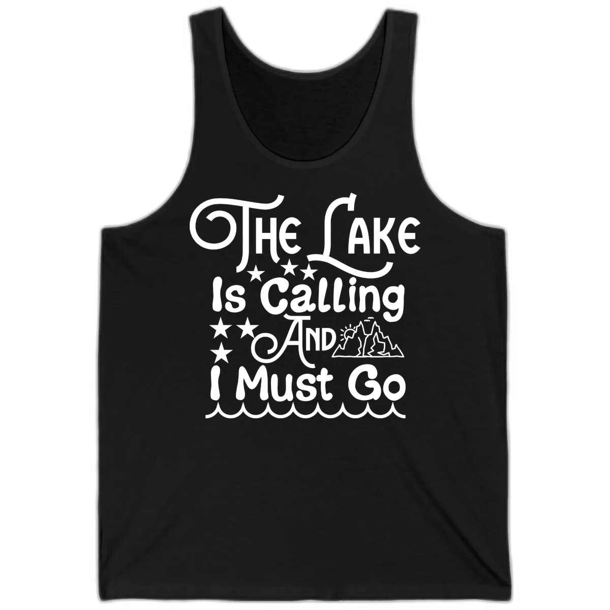 The Lake Is Calling And I Must Go Tank in Black