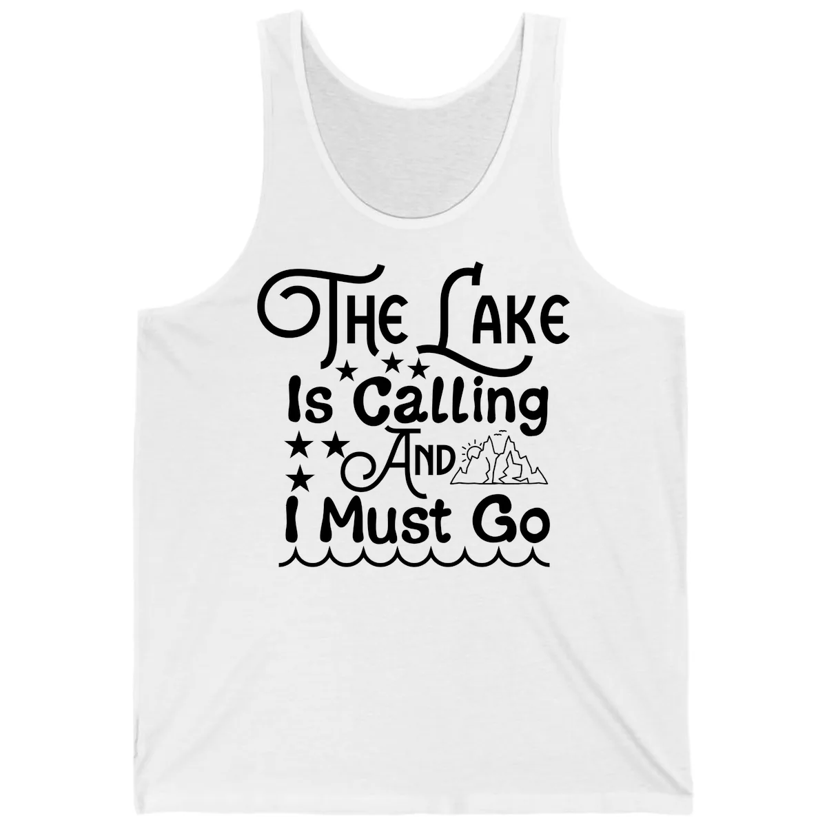 The Lake Is Calling And I Must Go Tank in White