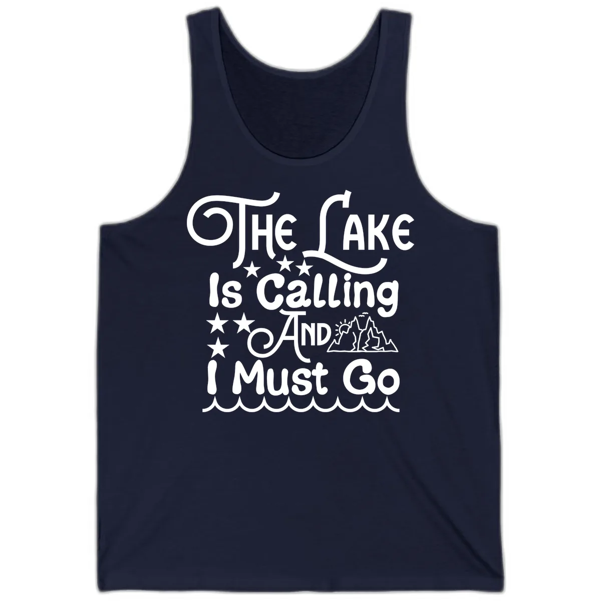 The Lake Is Calling And I Must Go Tank in Navy