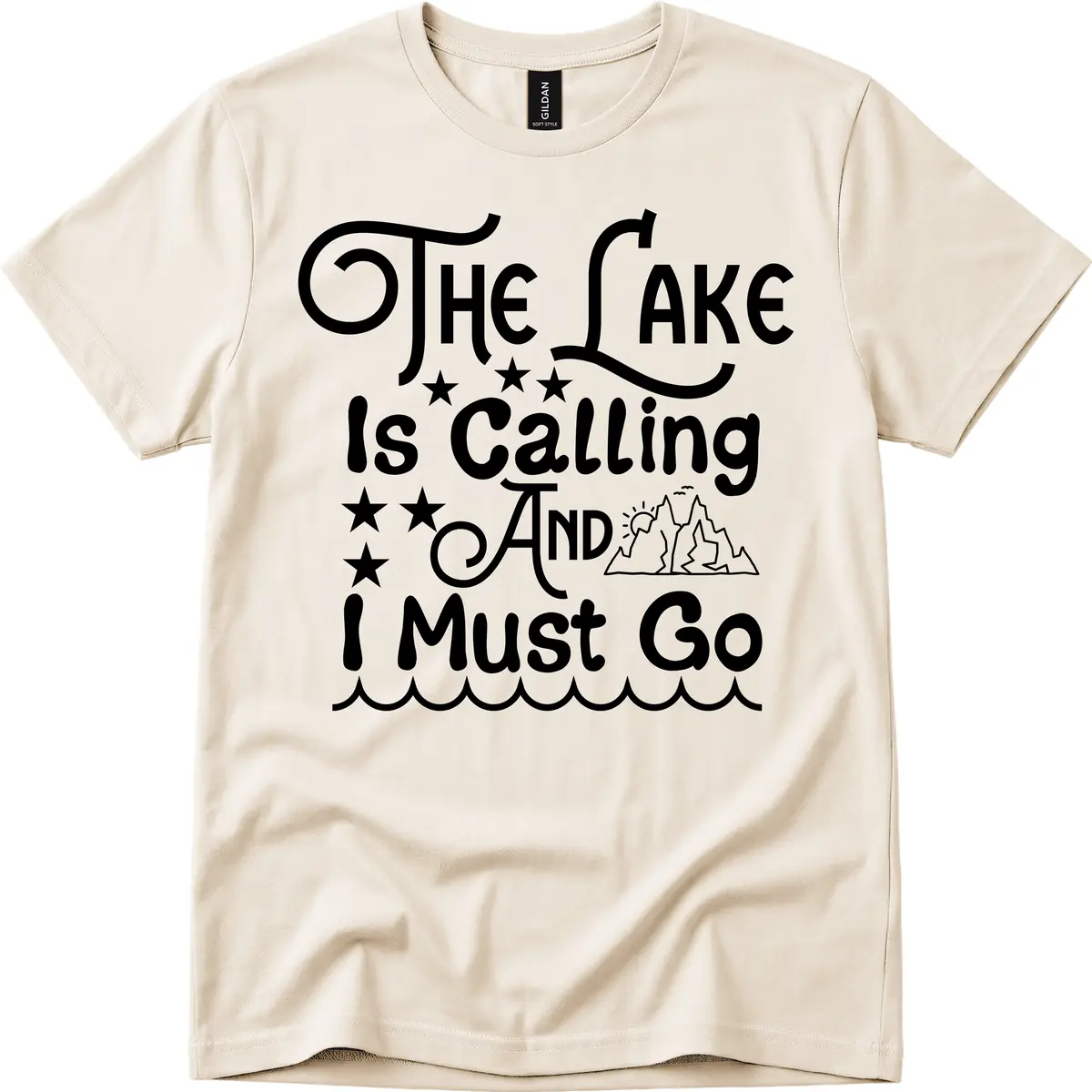 The Lake Is Calling And I Must Go T-Shirt in Natural