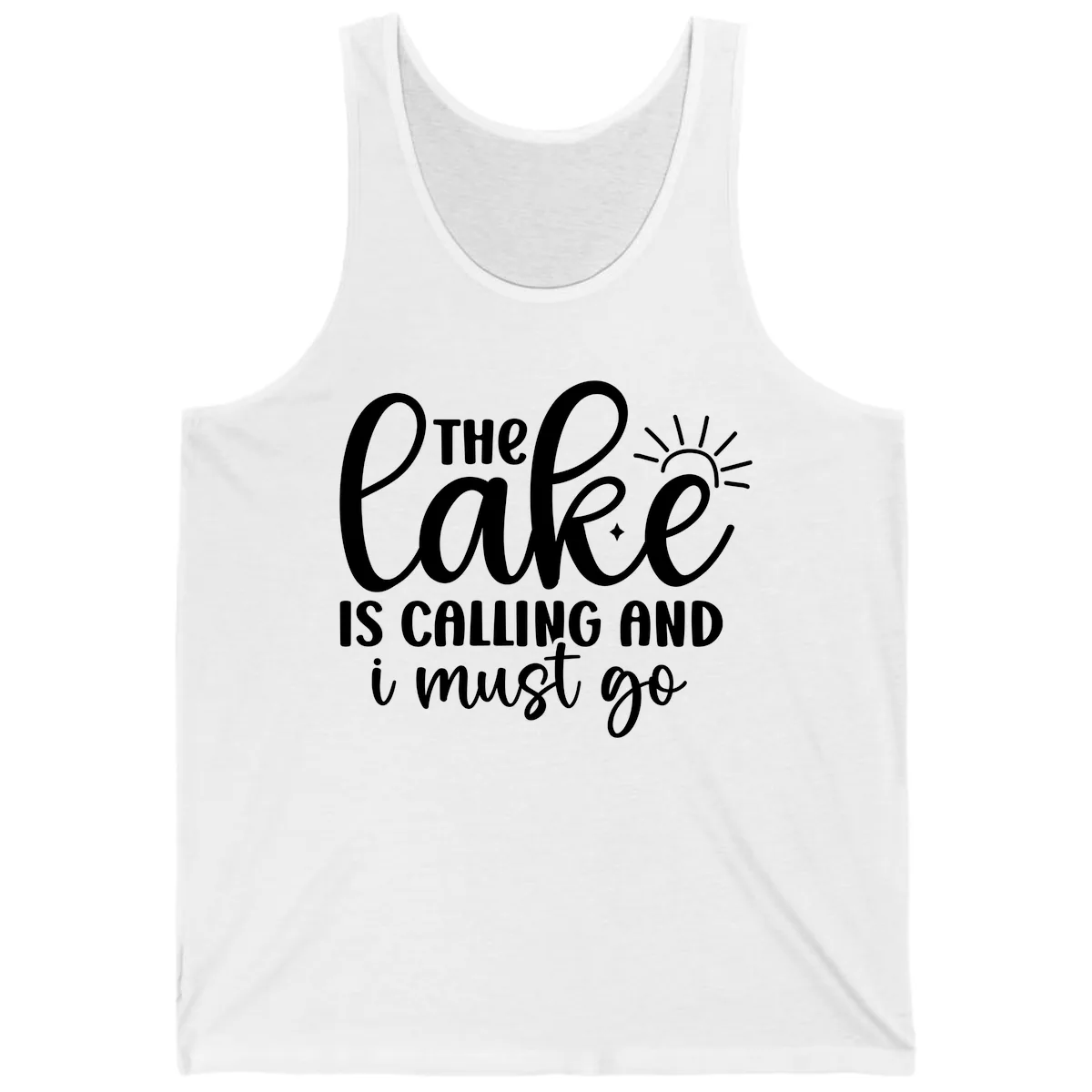 The Lake Is Calling And I Must Go Tank in White