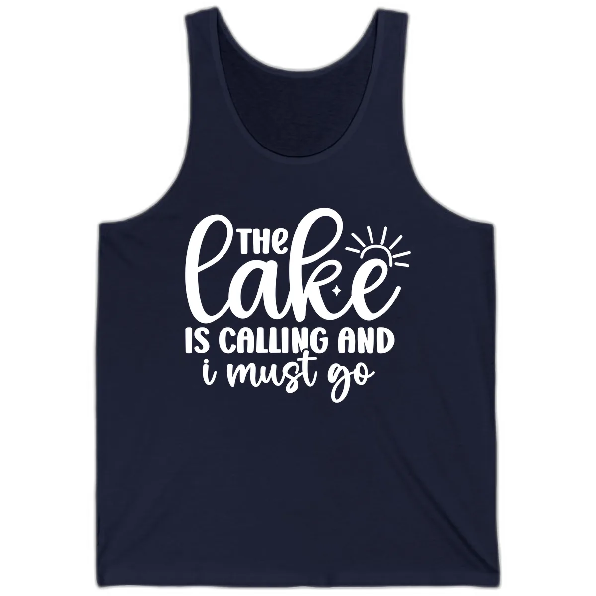 The Lake Is Calling And I Must Go Tank in Navy