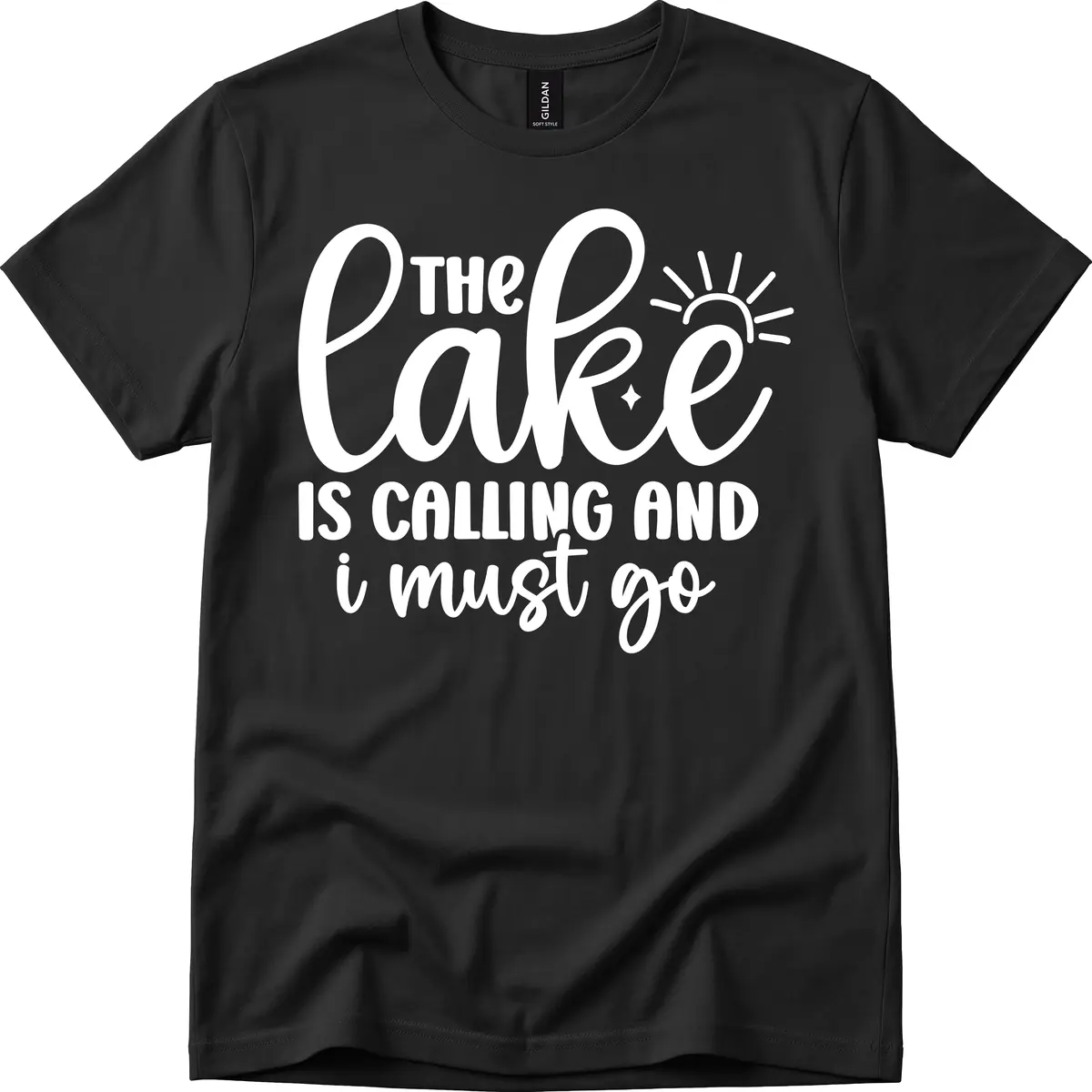 The Lake Is Calling And I Must Go T-Shirt in Black