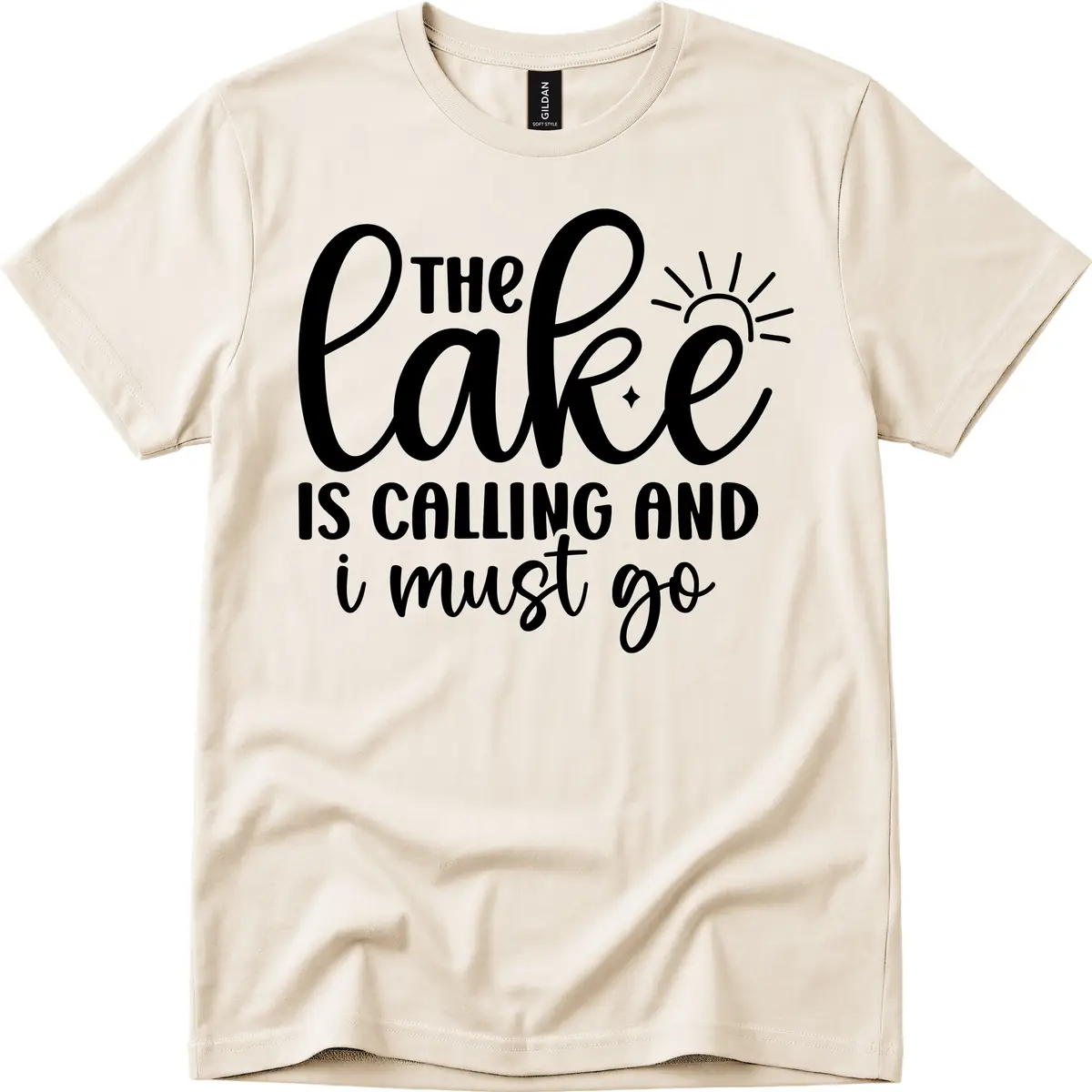The Lake Is Calling And I Must Go T-Shirt in Natural