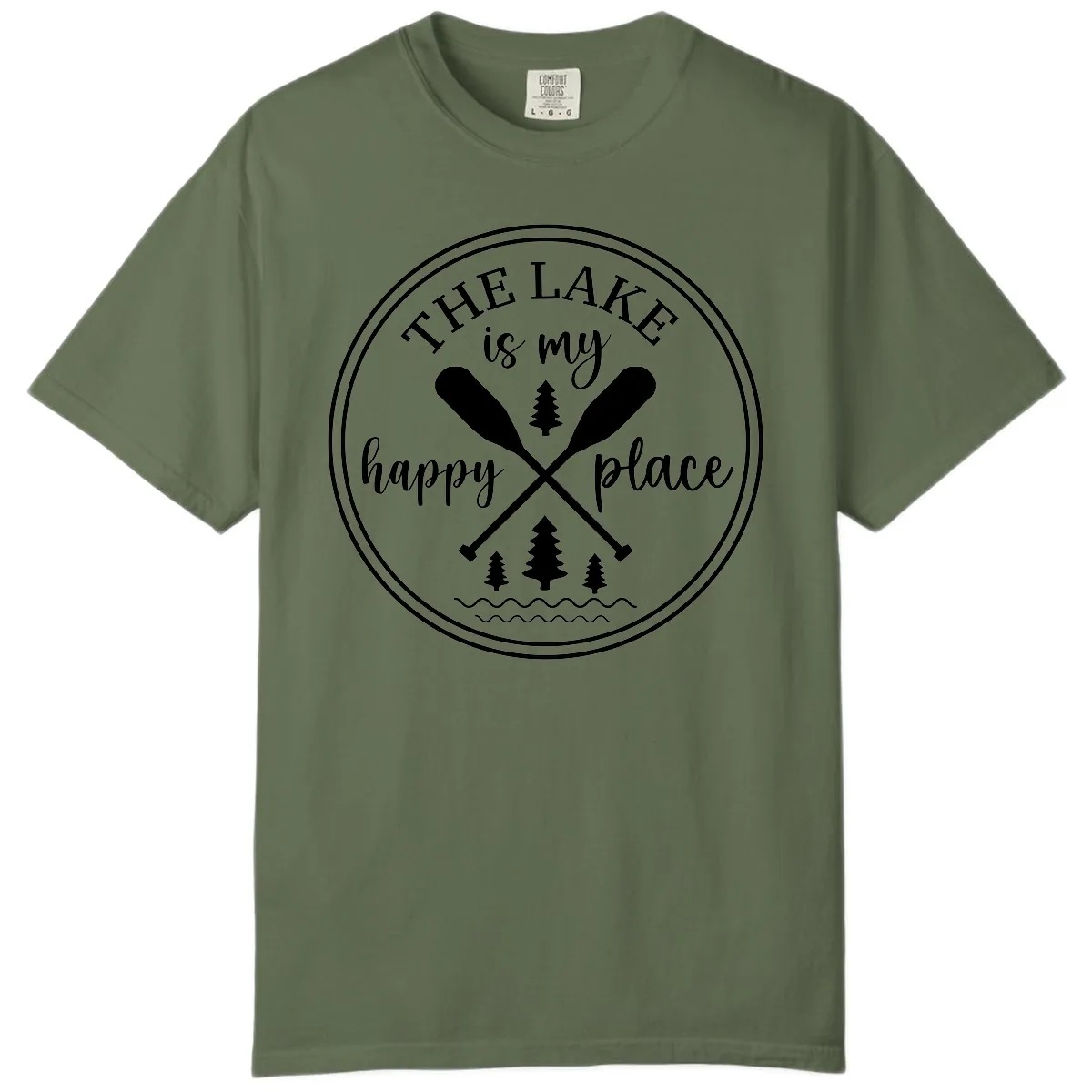 The Lake Is My Happy Place Design Comfort Color in Sage