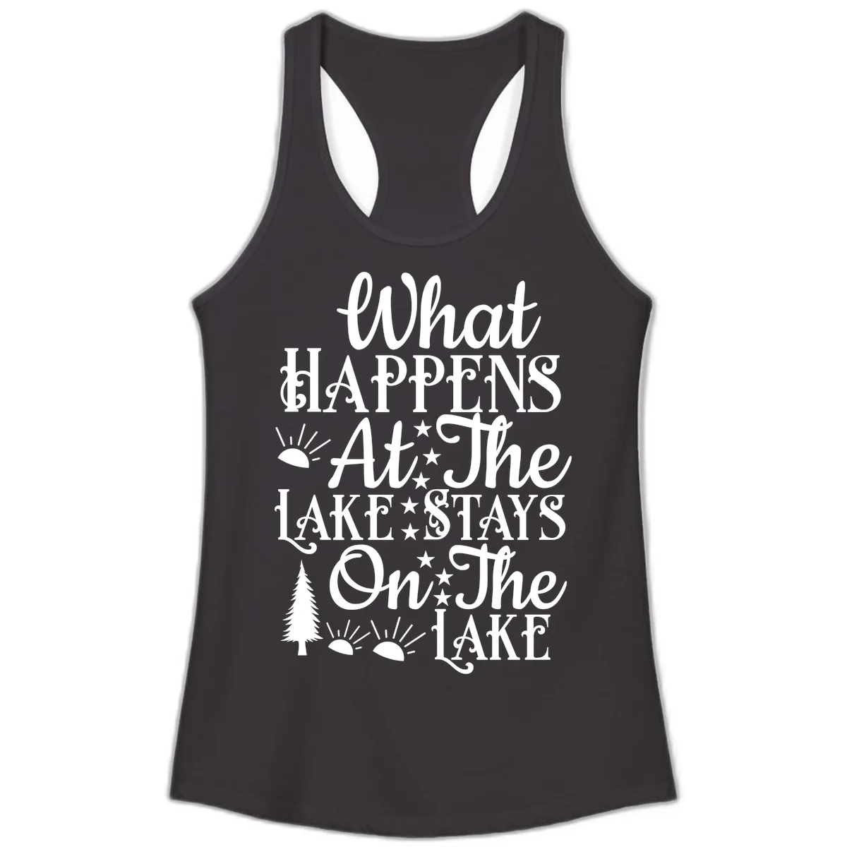 What Happens At The Lake Ladies Tank in Black