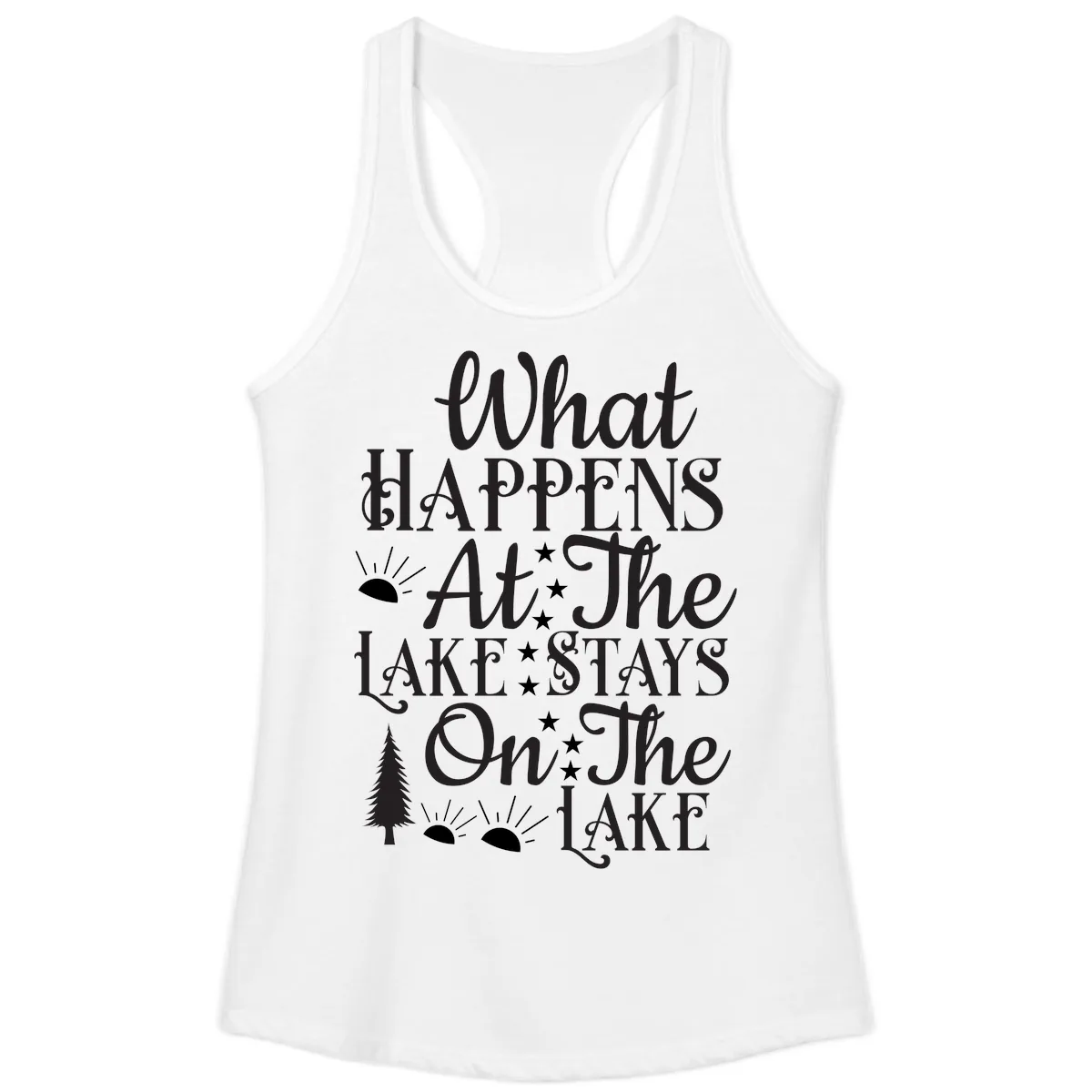What Happens At The Lake Ladies Tank in White