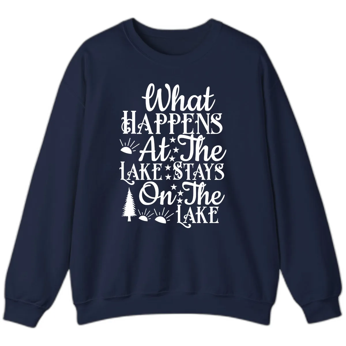 What Happens At The Lake Sweatshirt in Navy