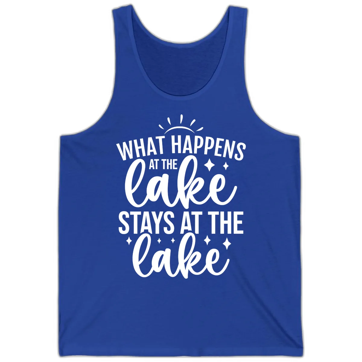 What Happens At The Lake Stays At The Lake Tank in True Royal