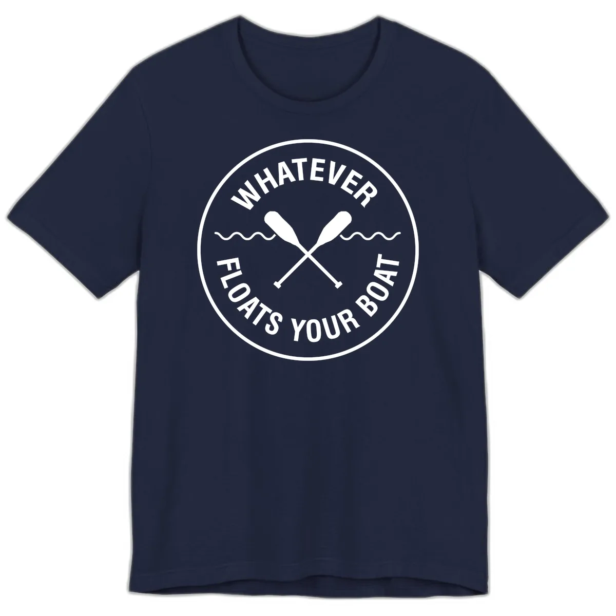 Whatever Floats Your Boat Design Premium T-Shirt in Navy