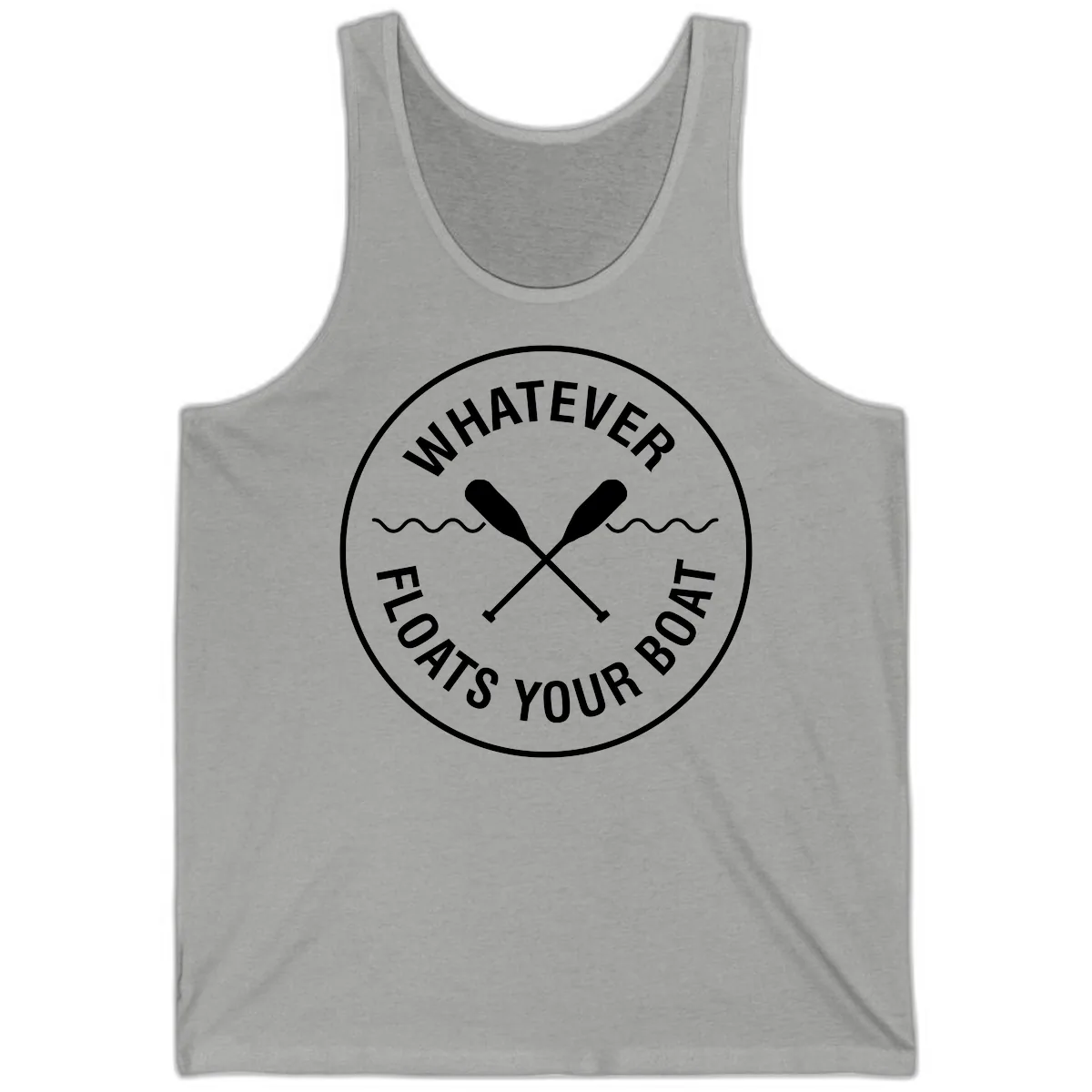 Whatever Floats Your Boat Design Tank in Athletic Heather