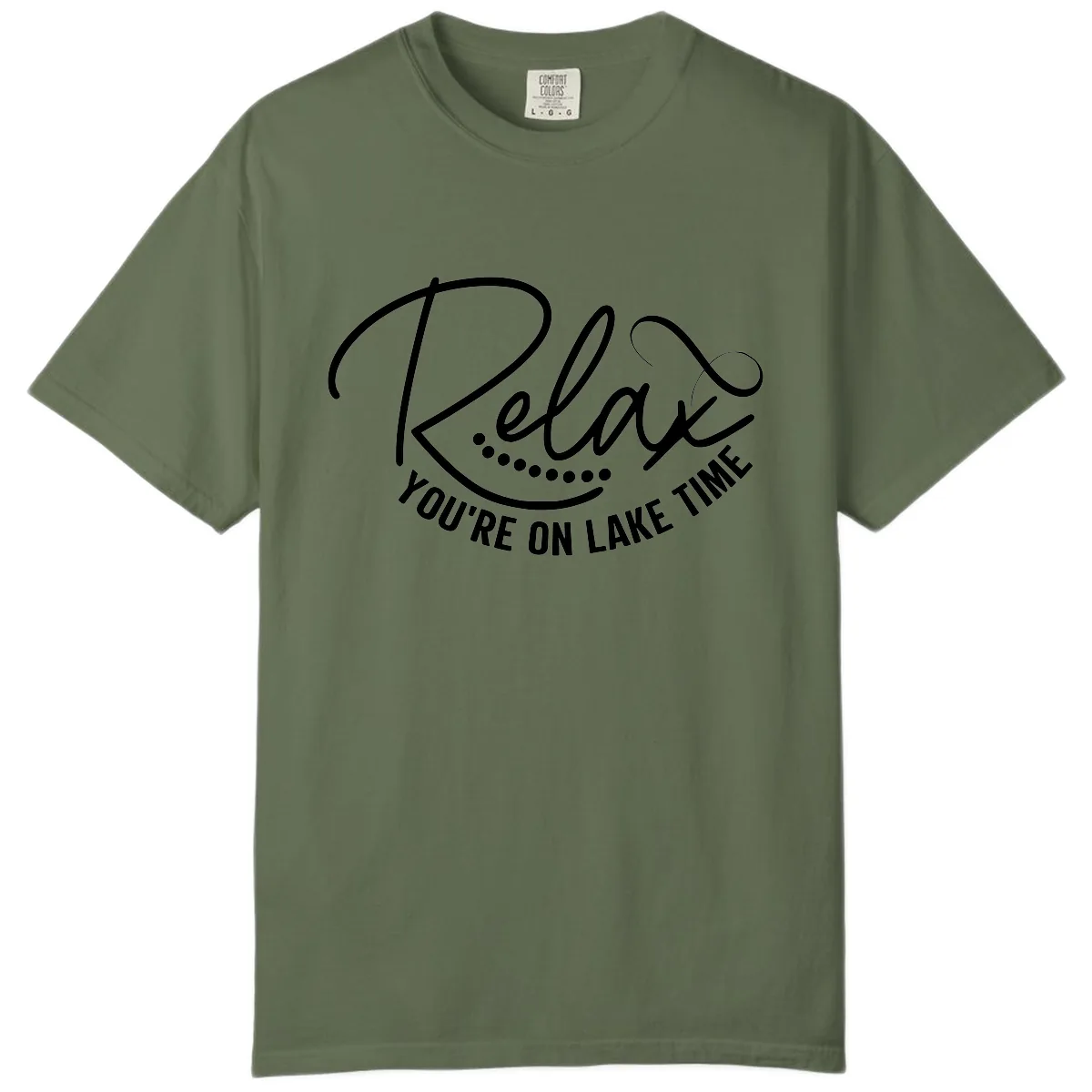 Relax You're On Lake Time Design Comfort Color in Sage