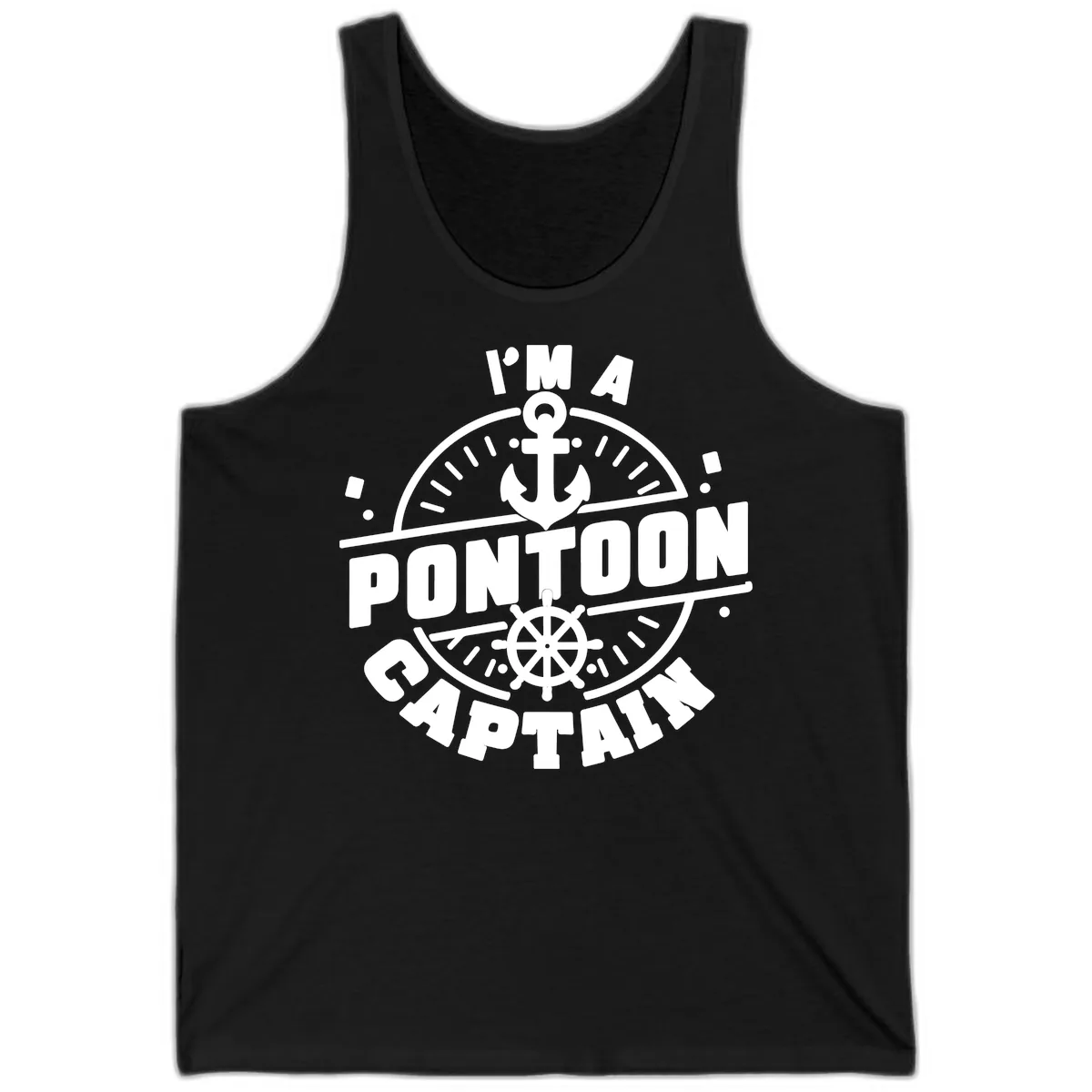 I'm A Pontoon Captain Tank in Black