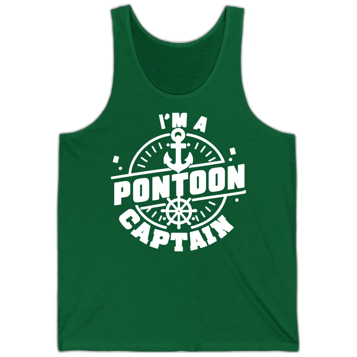 I'm A Pontoon Captain Tank in Kelly