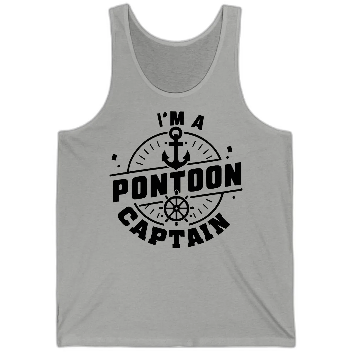 I'm A Pontoon Captain Tank in Athletic Heather