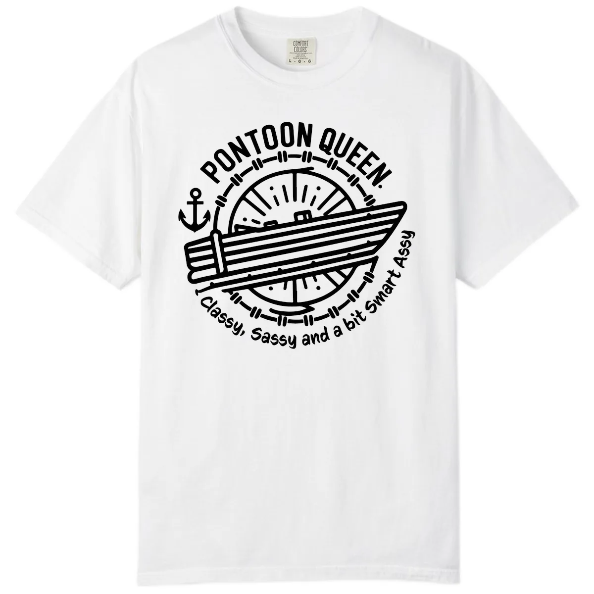 Pontoon Queen Classy Sassy Smart Comfort Color in White