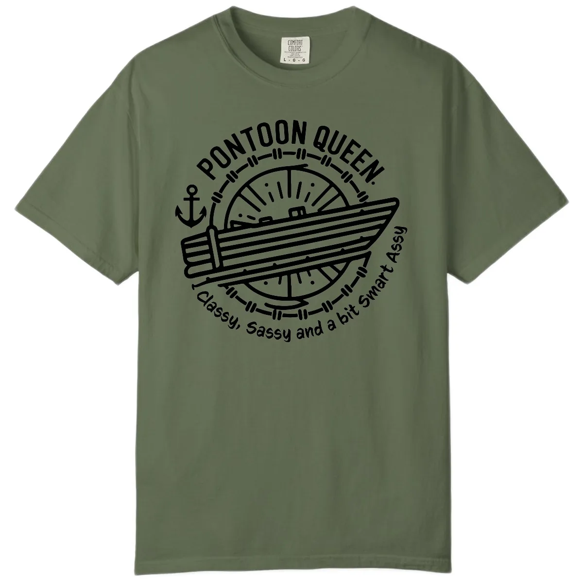 Pontoon Queen Classy Sassy Smart Comfort Color in Sage