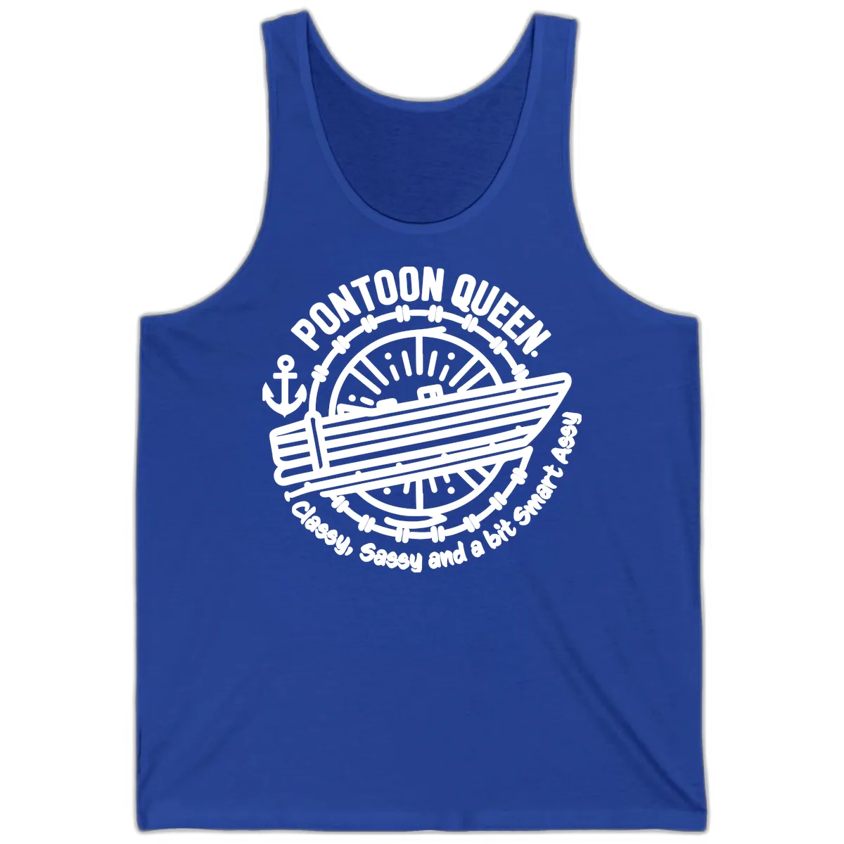 Pontoon Queen Classy Sassy Smart Tank in True Royal