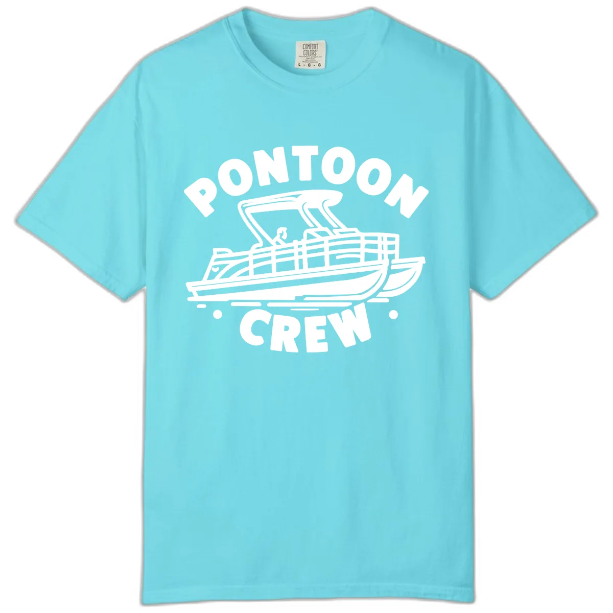 Pontoon Crew Boat Life Design Comfort Color in Lagoon Blue