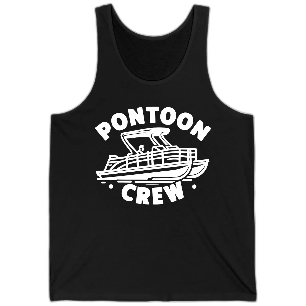 Pontoon Crew Boat Life Design Tank in Black
