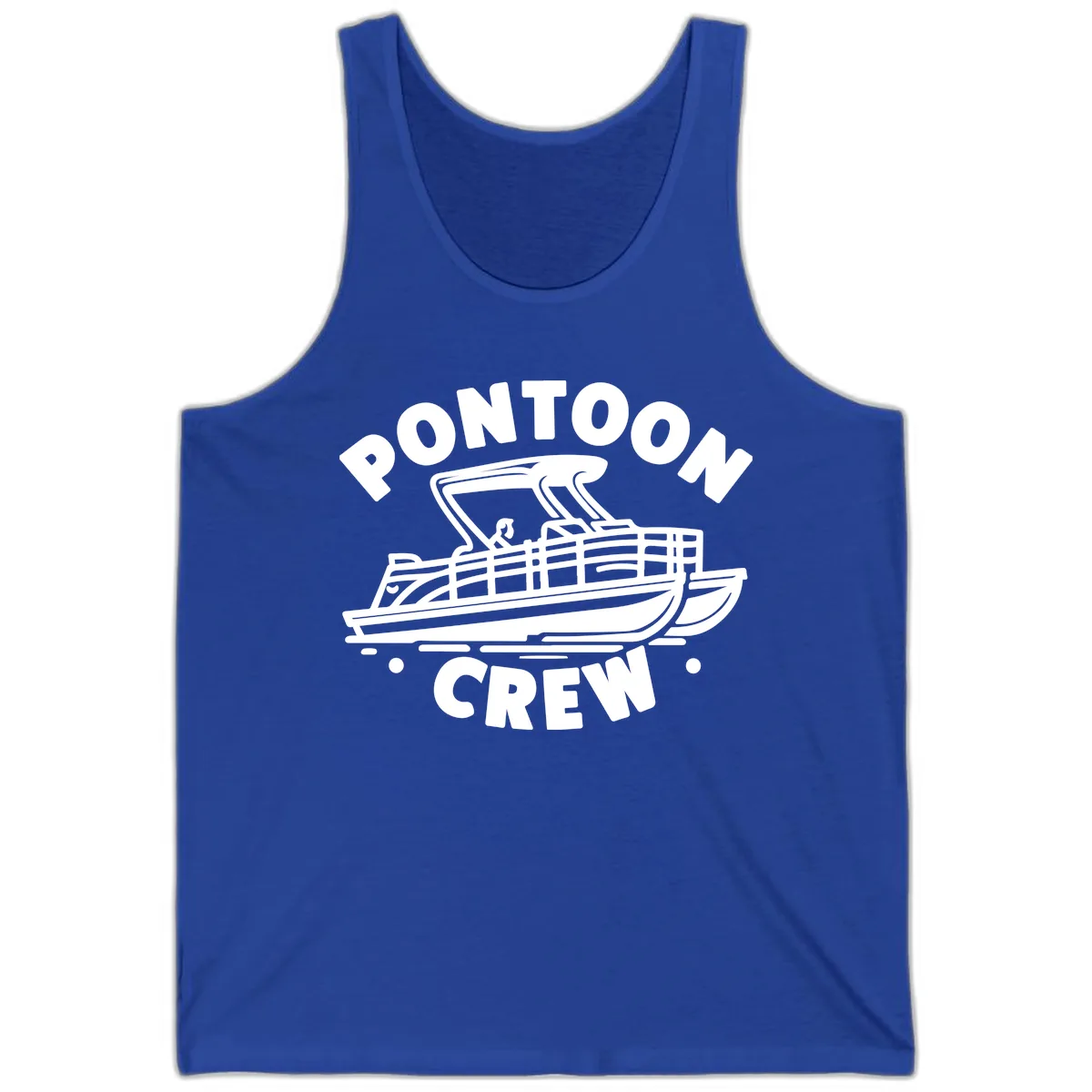 Pontoon Crew Boat Life Design Tank in True Royal