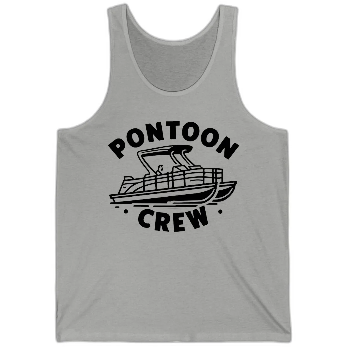 Pontoon Crew Boat Life Design Tank in Athletic Heather