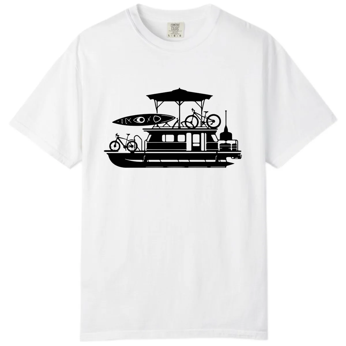 Pontoon Boat Adventure Lifestyle Comfort Color in White
