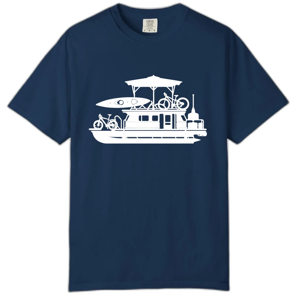 Pontoon Boat Adventure Lifestyle Comfort Color in Navy