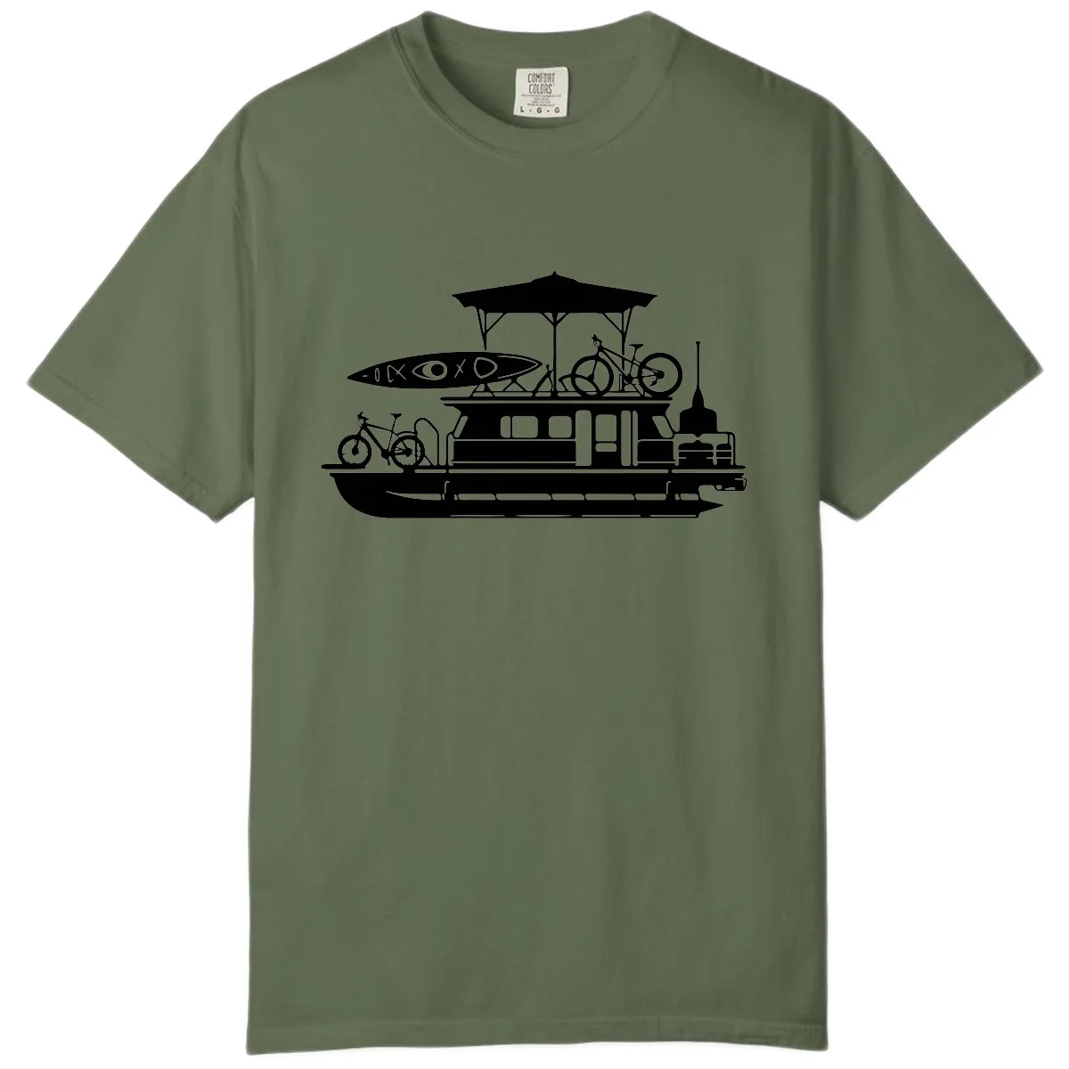 Pontoon Boat Adventure Lifestyle Comfort Color in Sage
