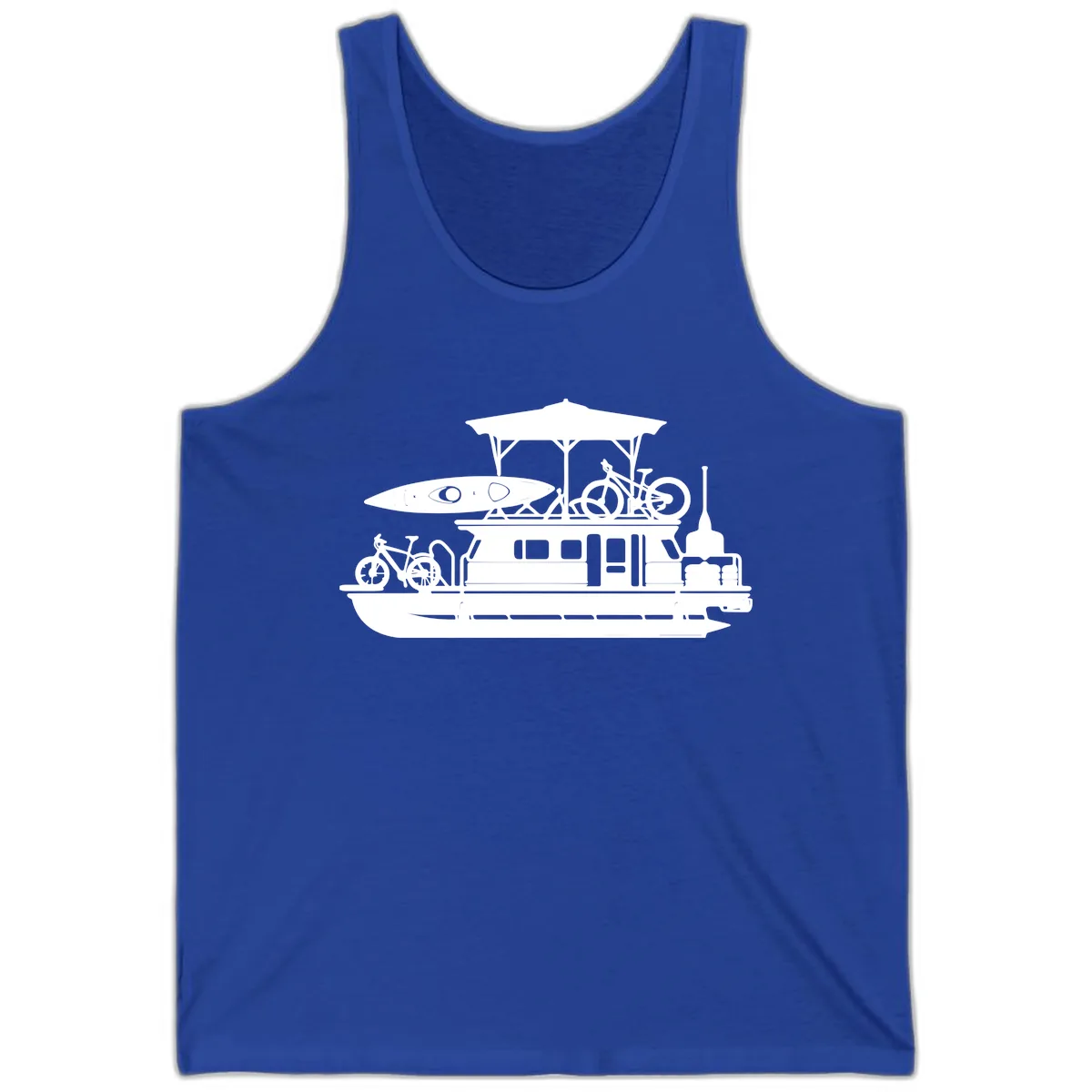 Pontoon Boat Adventure Lifestyle Tank in True Royal