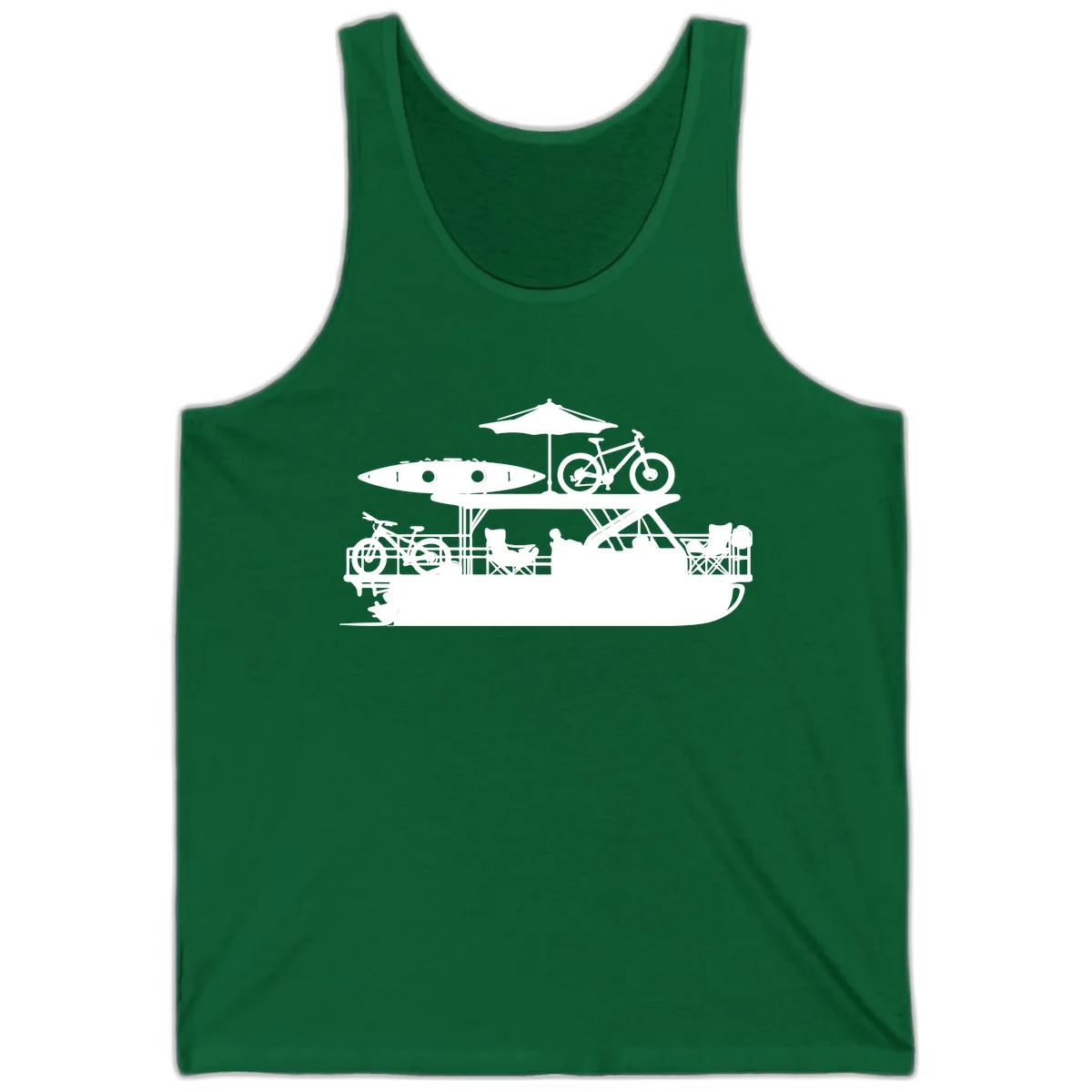 Pontoon Boat Lifestyle Design Tank in Kelly